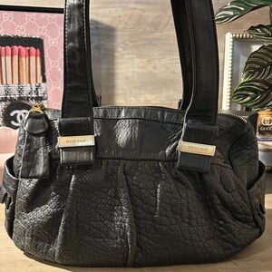 See by Chloé Perforated Leather Tote – Black